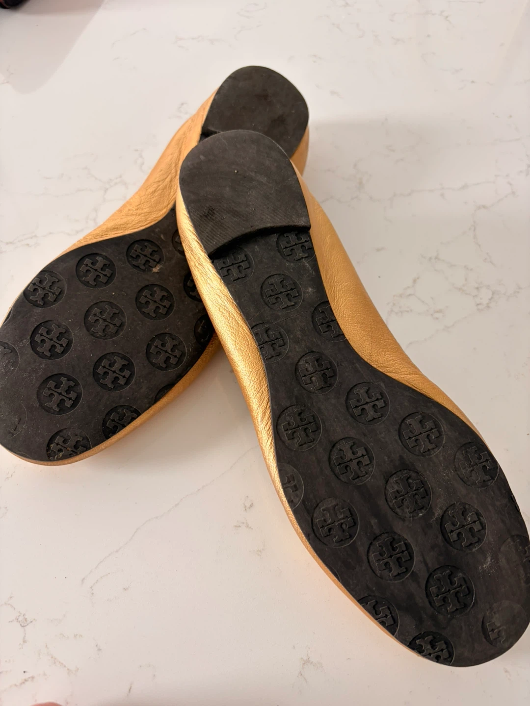 Tory Burch Gold Ballet Flats - photo 3