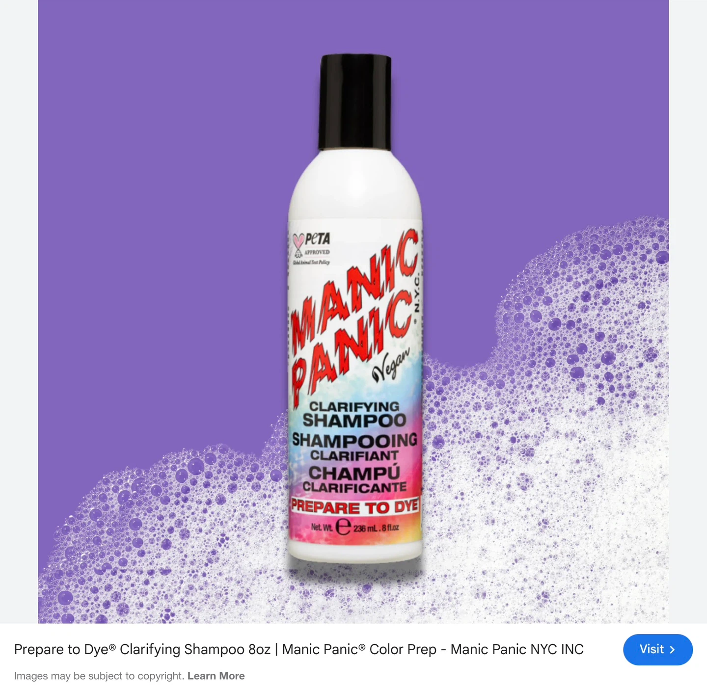 New Manic Panic Not Fade Away & clarifying Color Safe Shampoos - photo 3