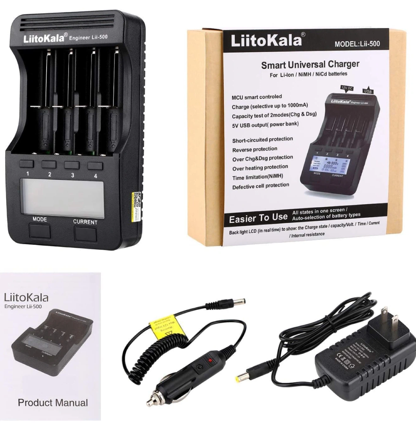 LiitoKala Engineer Lii-500 Intelligent Battery Charger - photo 2