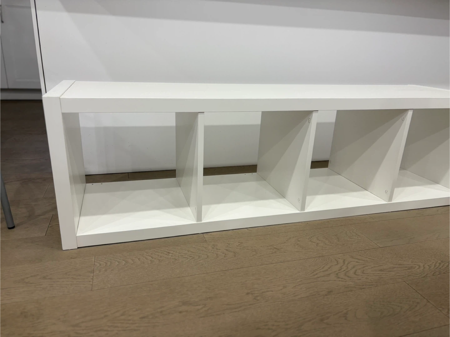 White 4-Cube Storage Bench - tv stand - photo 4