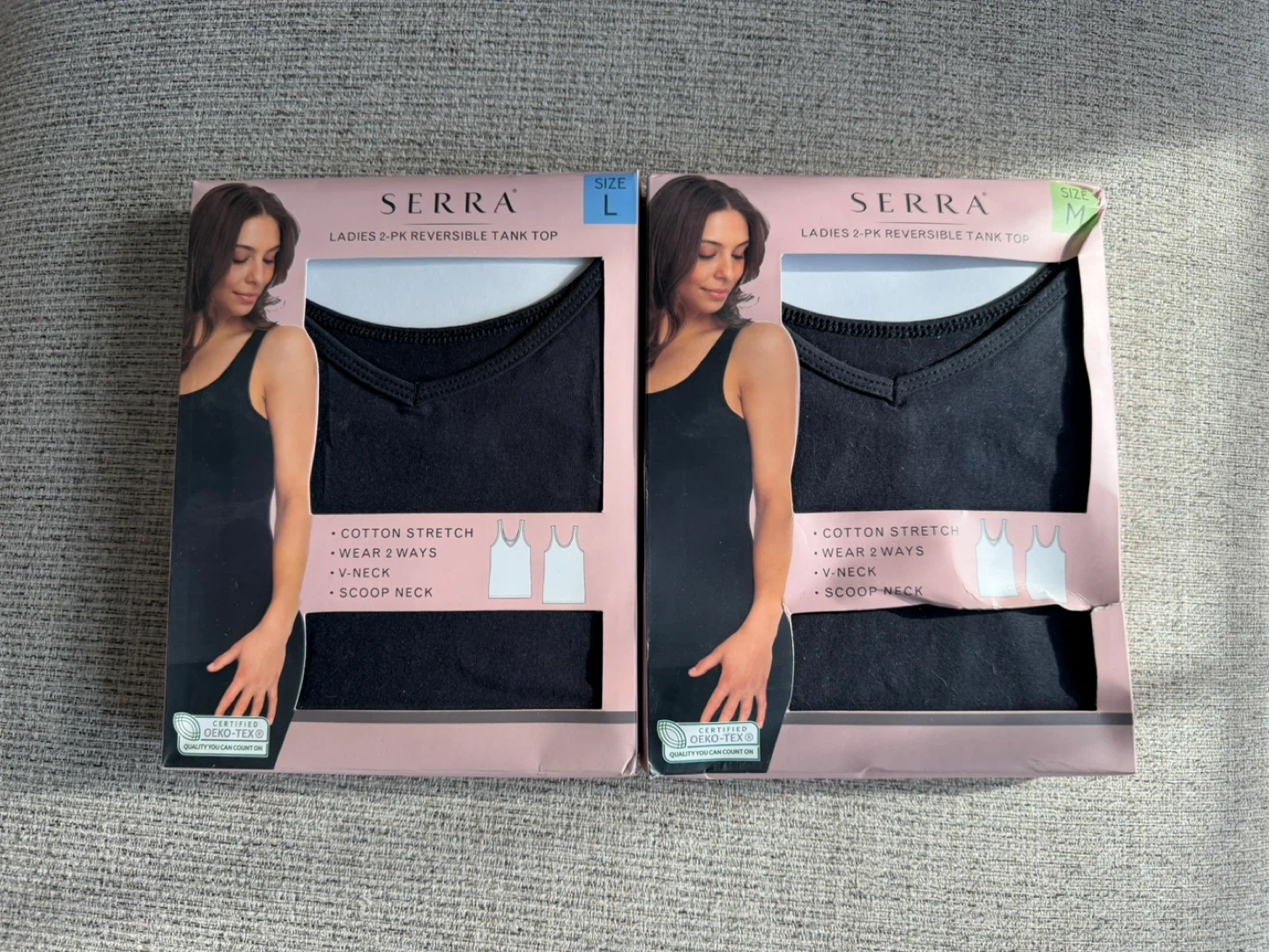 SERRA Ladies 2-Pack Reversible Tank Top