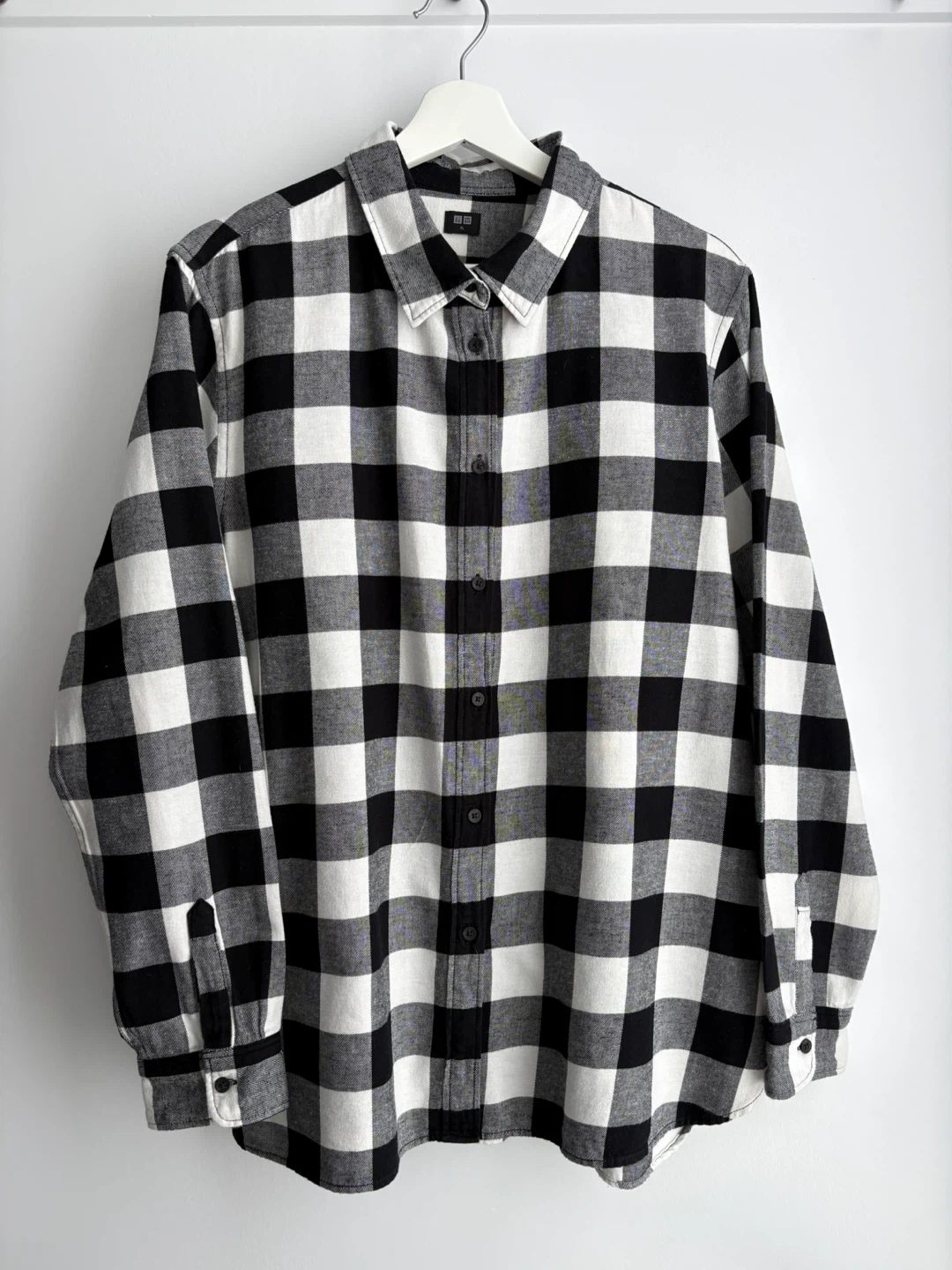 UNIQLO Women's Plaid Flannel Shirt 100% cotton Size XL