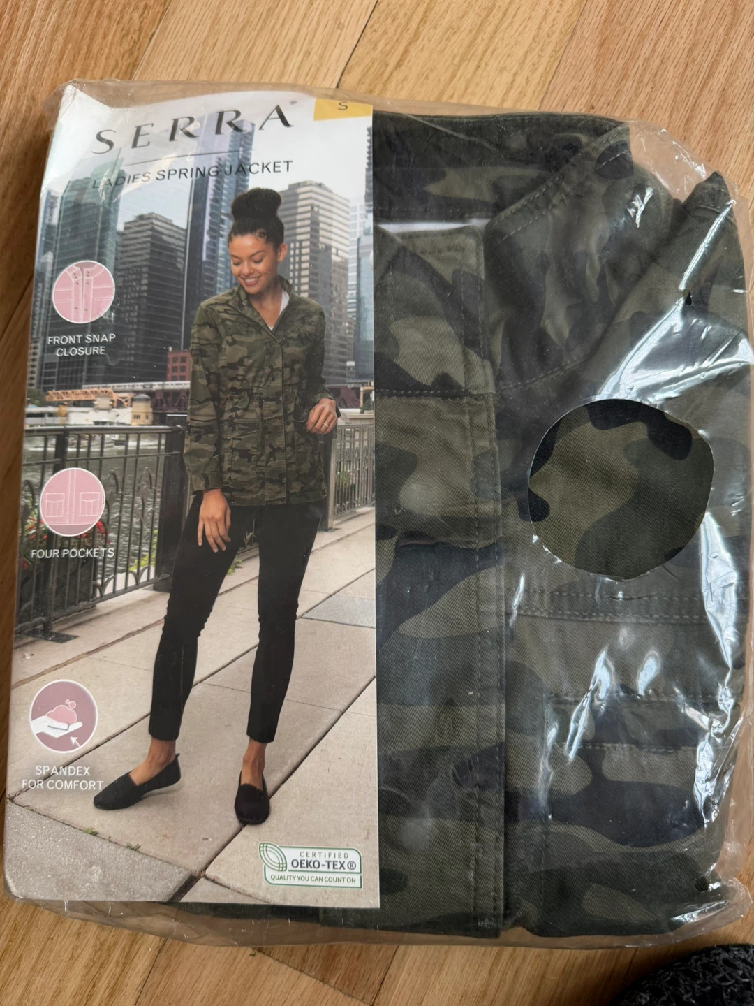 Serra Ladies Spring Jacket - Camo, Size S