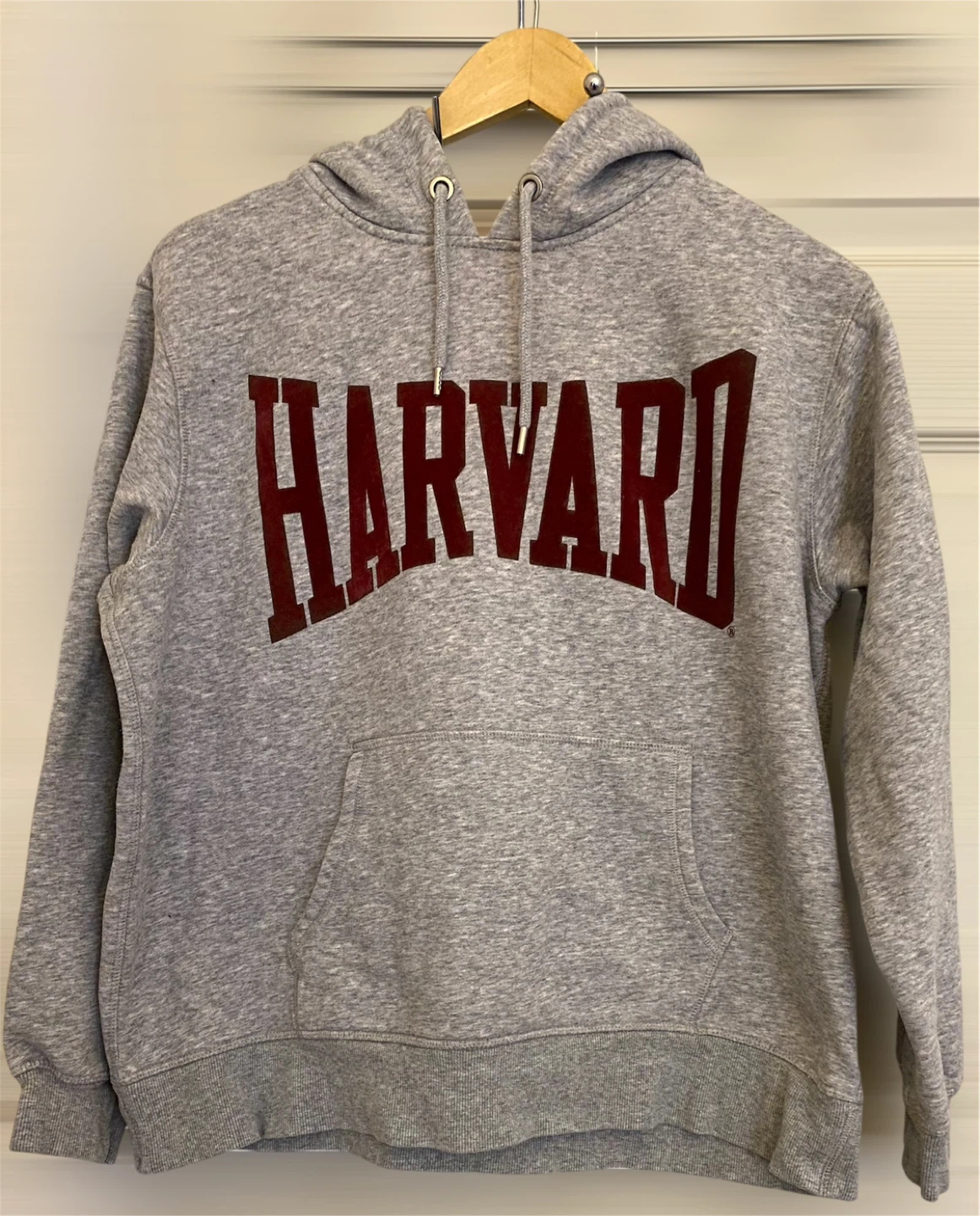 H&M Harvard Hoodie Sweatshirt Gray Size L