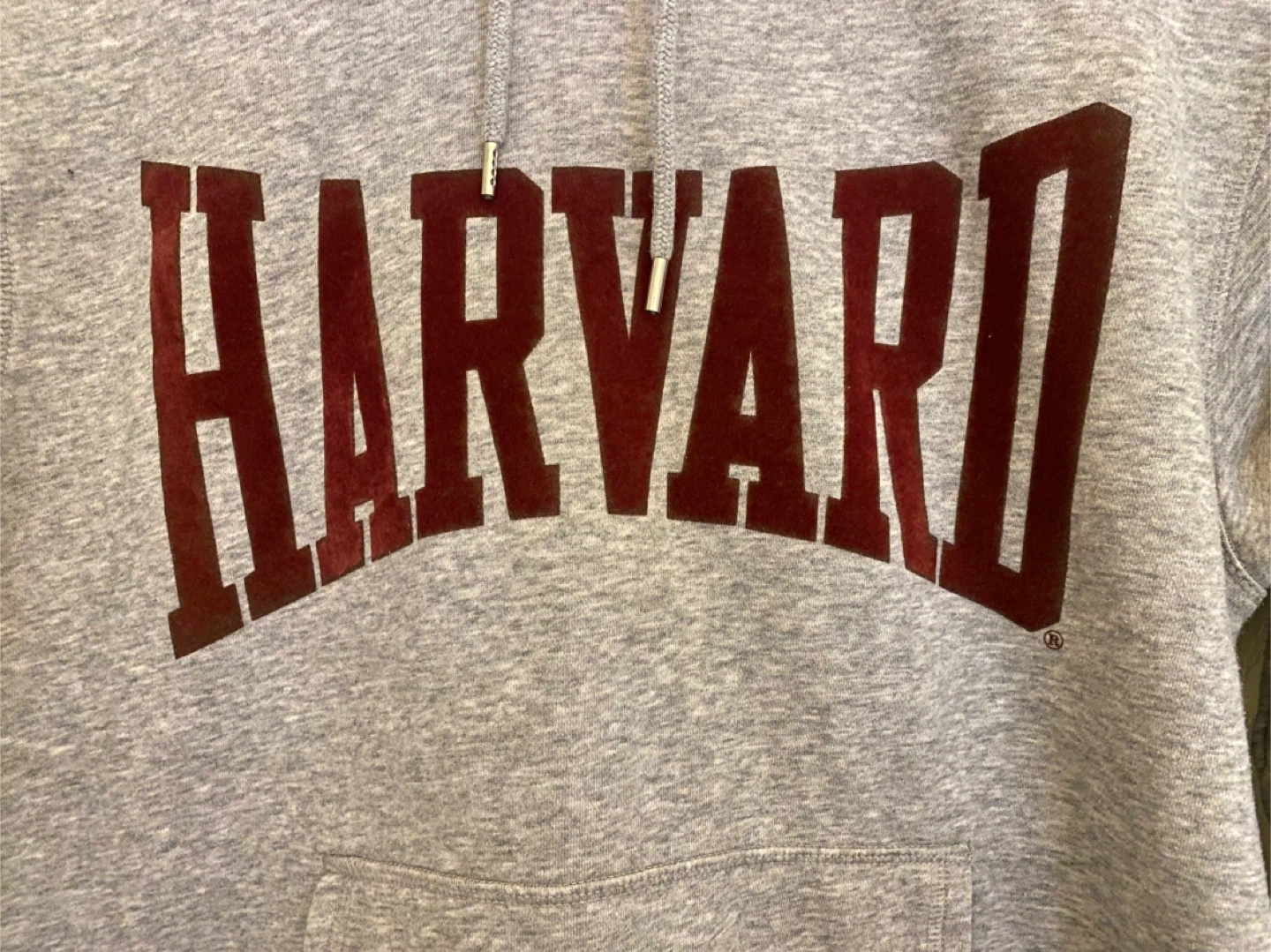 H&M Harvard Hoodie Sweatshirt Gray Size L - photo 3