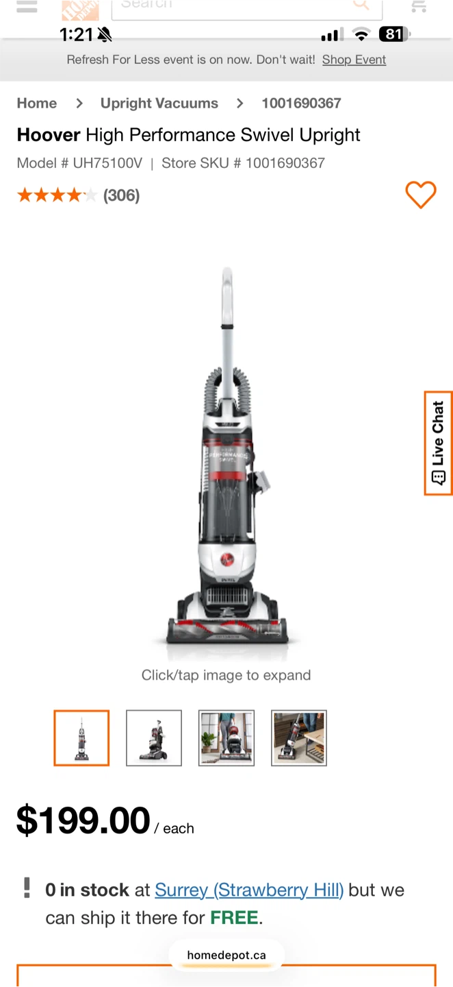 Hoover High Performance Swivel Pet Vacuum - photo 3