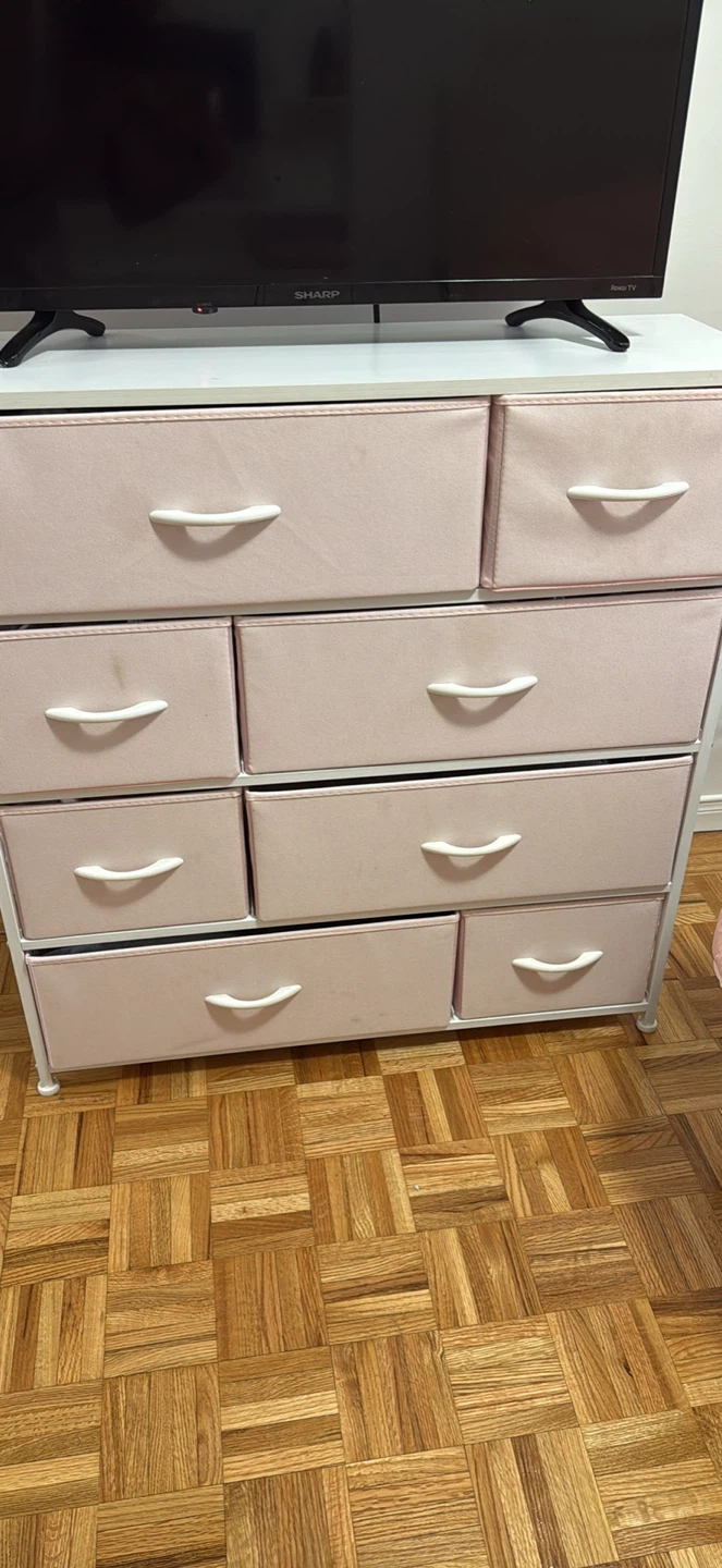 Pink Fabric Drawer Dresser - photo 2