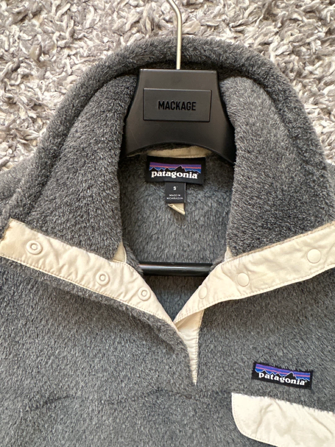 Patagonia Fleece Pullover Snap-T Grey Women's Medium - photo 2