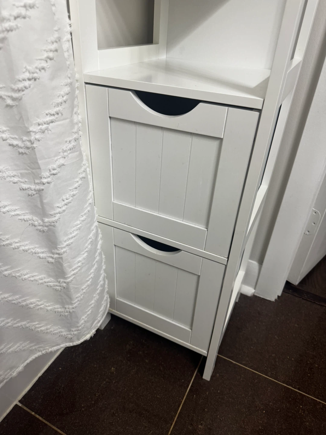 White 4-Tier Storage Shelf with Drawers - photo 2