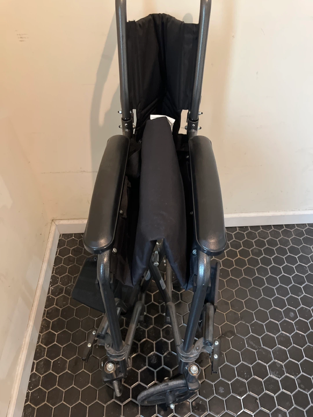 Black Lightweight Transport Wheelchair - photo 5
