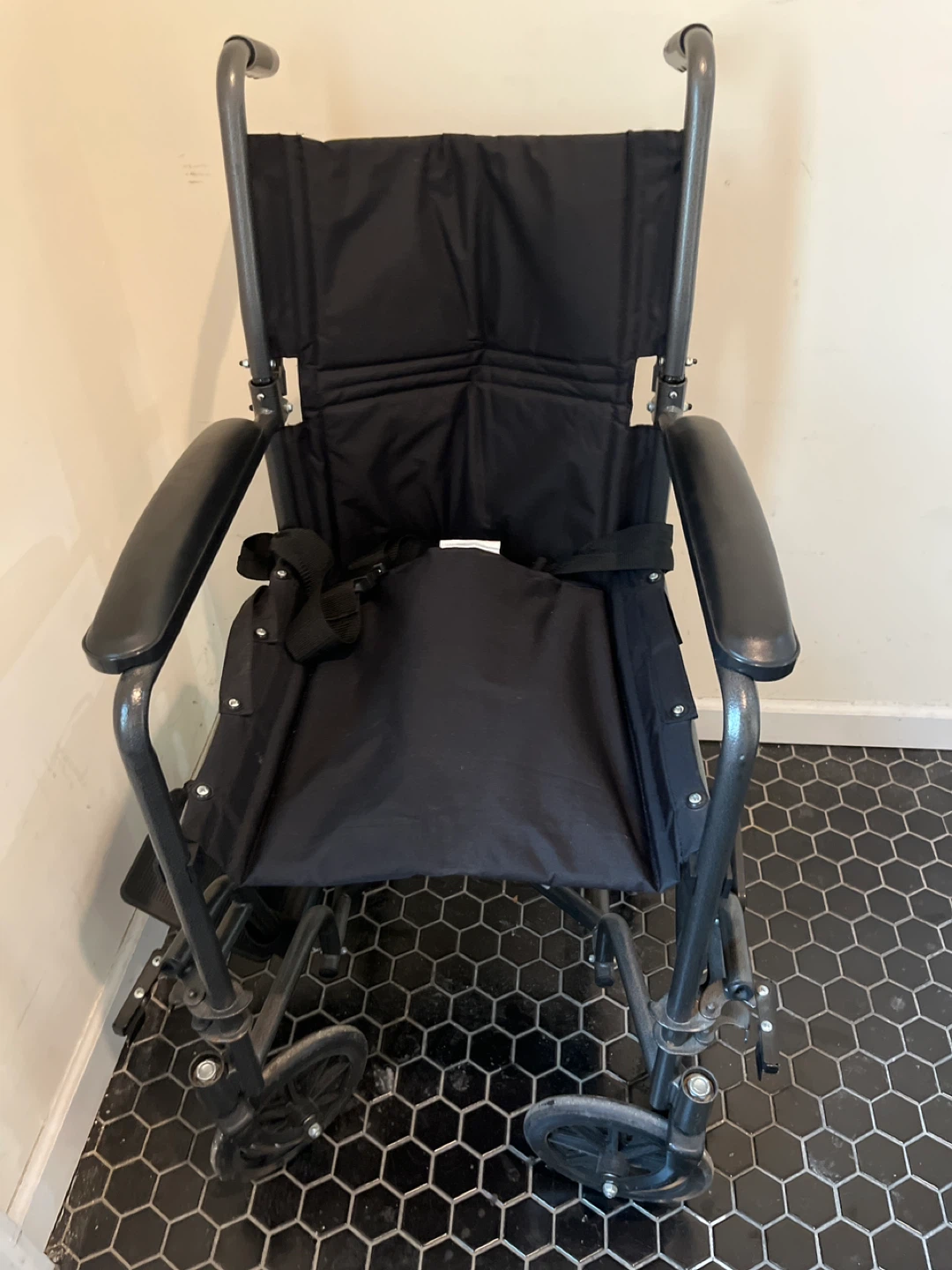 Black Lightweight Transport Wheelchair - photo 4