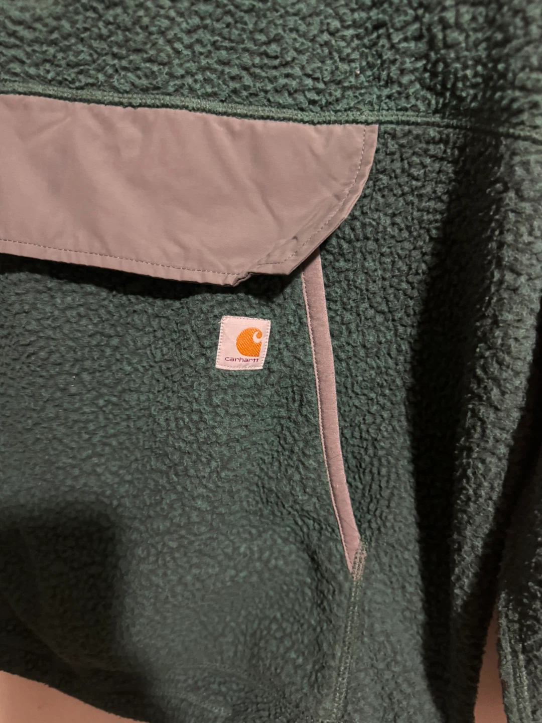 Carhartt Women's 1X Green Fleece Pullover - photo 2
