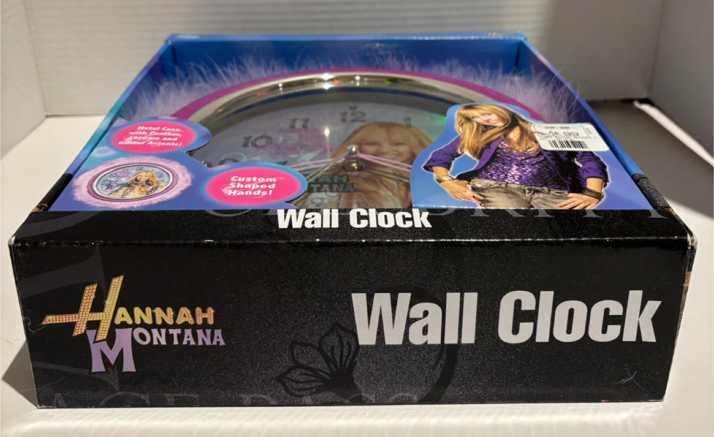 Hannah Montana Wall Clock - Y2K Feather Chrome & Glitter - photo 2