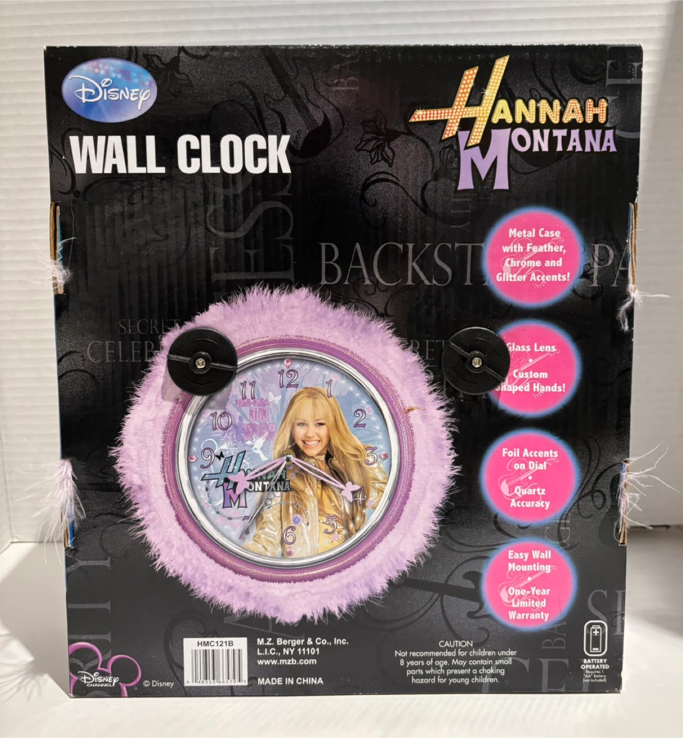 Hannah Montana Wall Clock - Y2K Feather Chrome & Glitter - photo 4