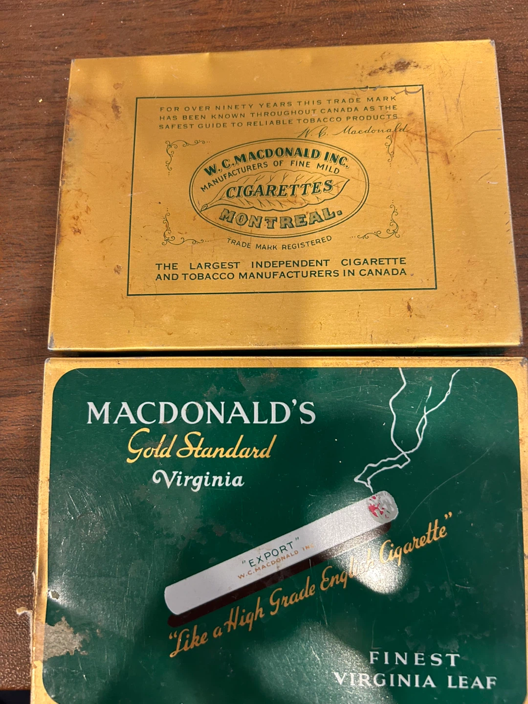 MacDonald's Gold Standard Cigarette Tin - photo 2