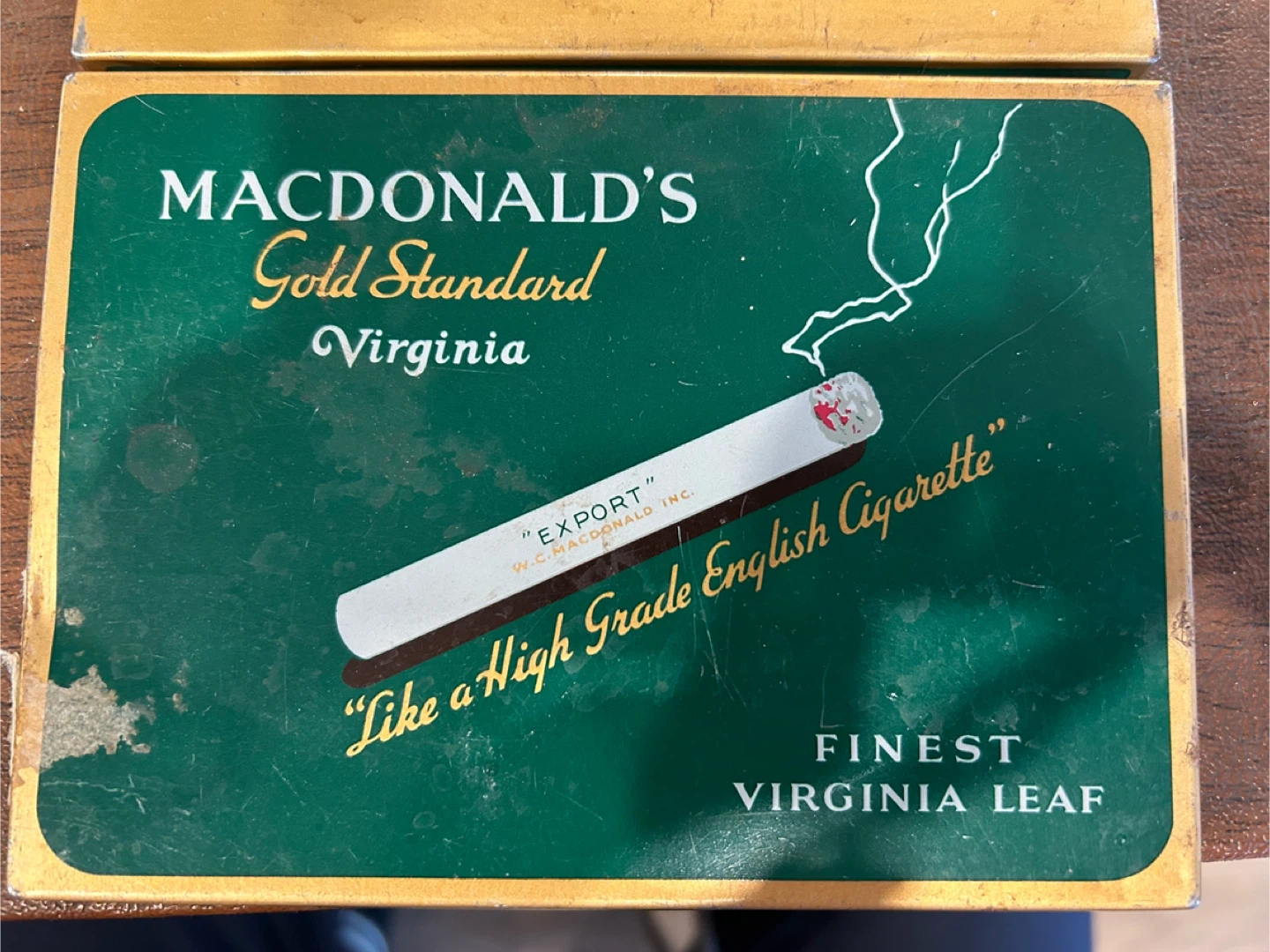 MacDonald's Gold Standard Cigarette Tin