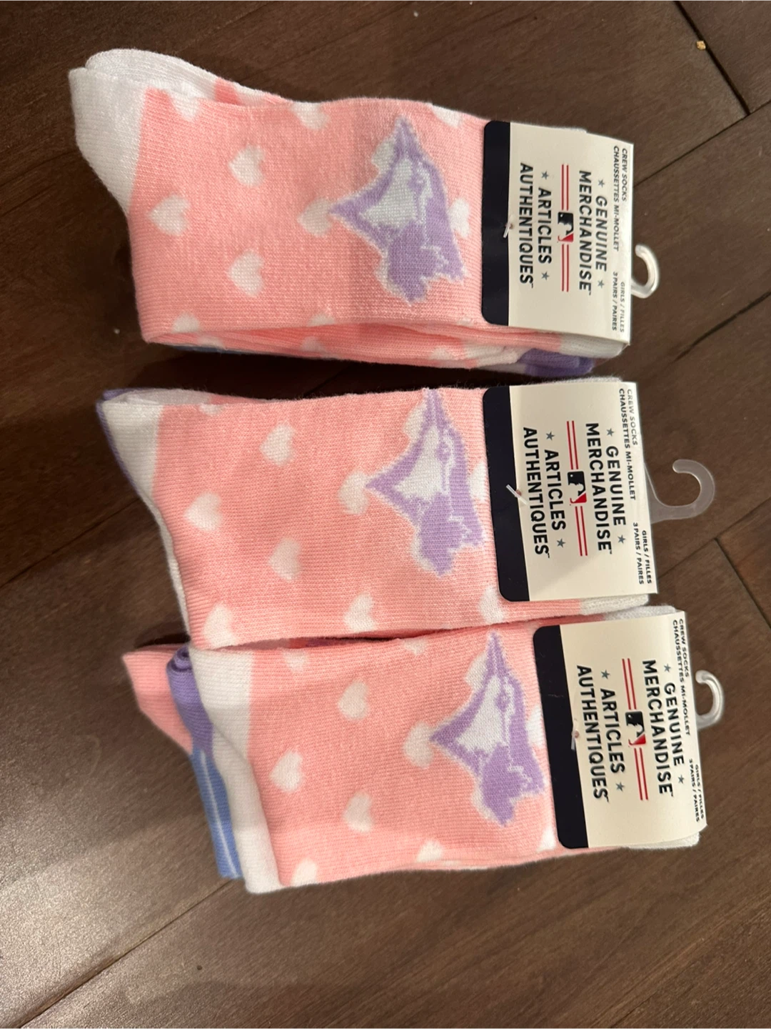MLB Toronto Blue Jays & Assorted Team Ankle Socks (3 Pairs)