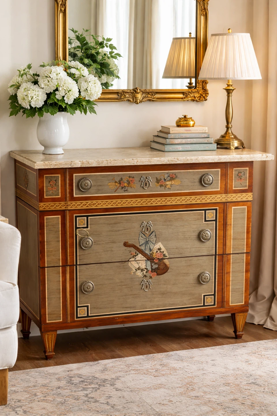 Drexel Heritage Dresser with Marble Top