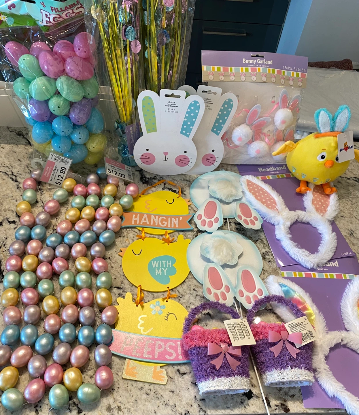 Last min deal, Easter Basket Decorations Eggs, Bunny, Chick
