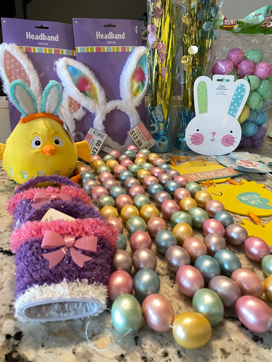 Last min deal! Easter Basket Decorations Bunny, Eggs, Chicky