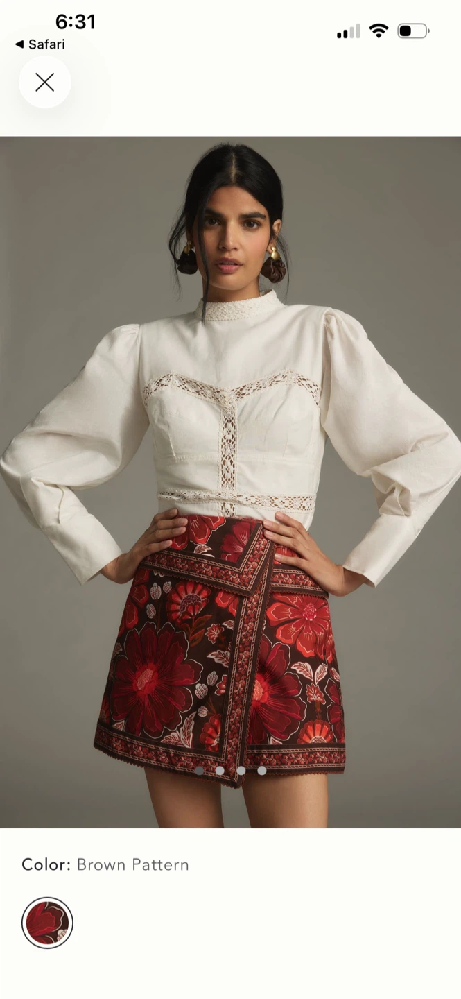 BNWT Farm Rio Gigi Tapestry Skirt 26