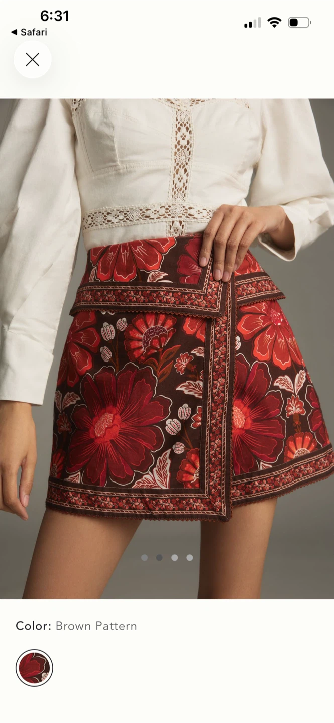 BNWT Farm Rio Gigi Tapestry Skirt 26 - photo 2