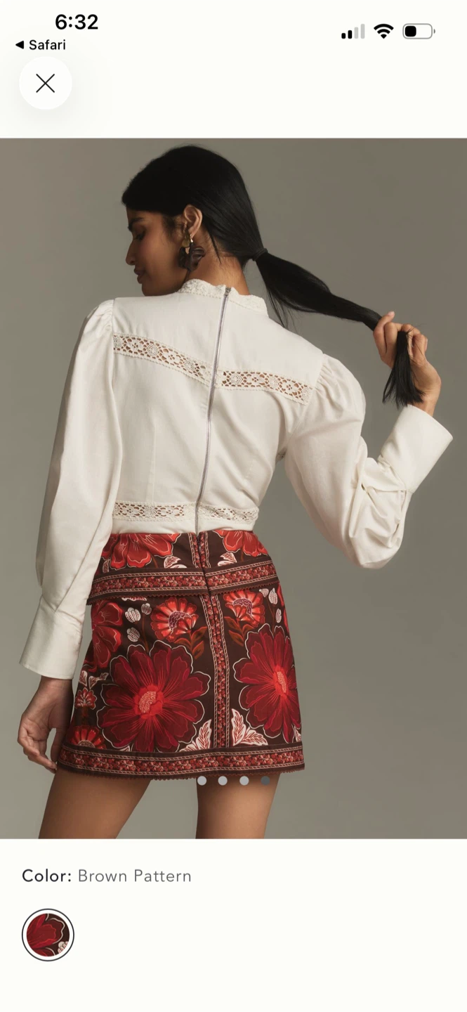 BNWT Farm Rio Gigi Tapestry Skirt 26 - photo 4