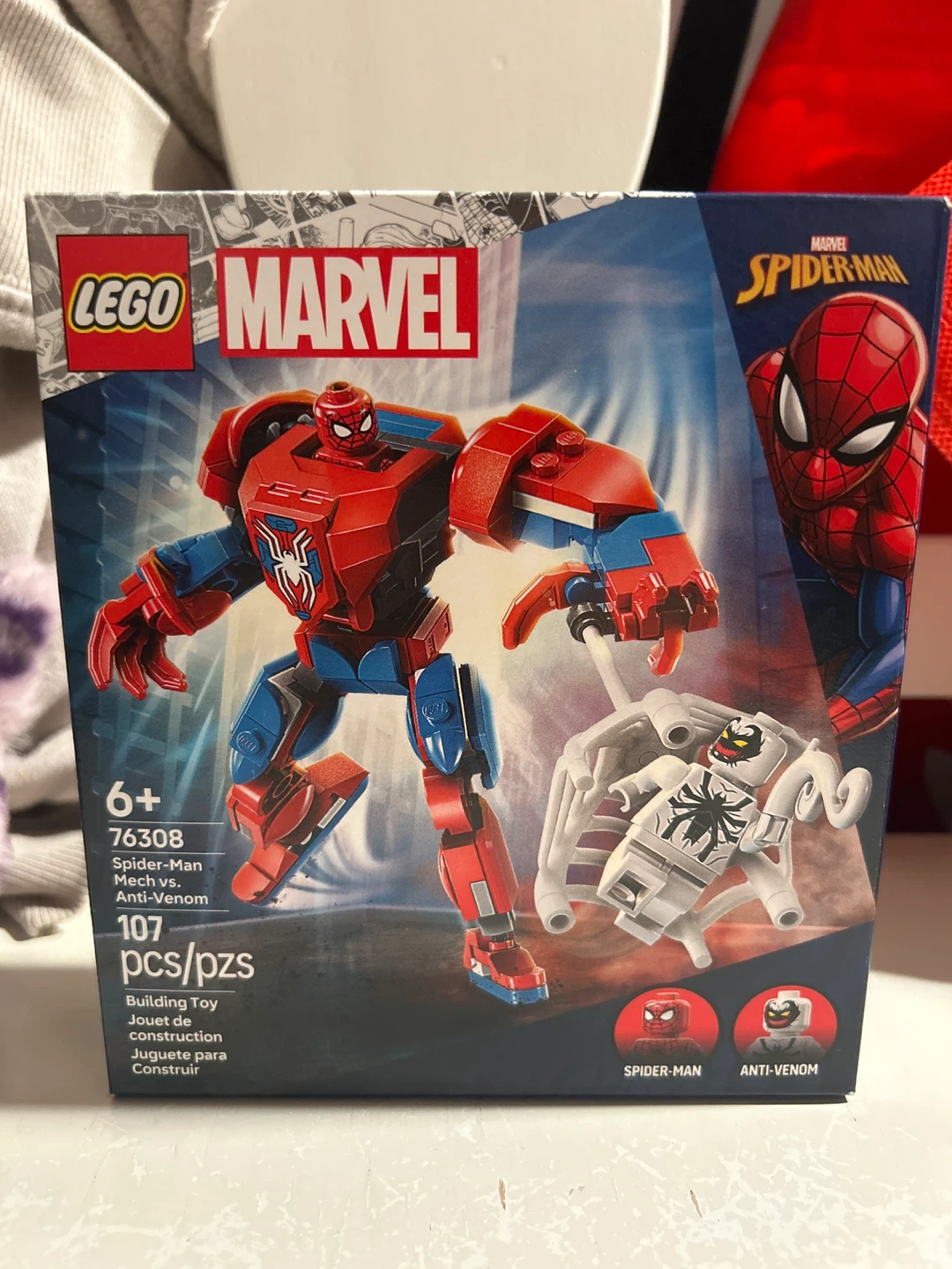 LEGO Marvel Spider-Man Mech vs. Anti-Venom (76308) - 107 pcs