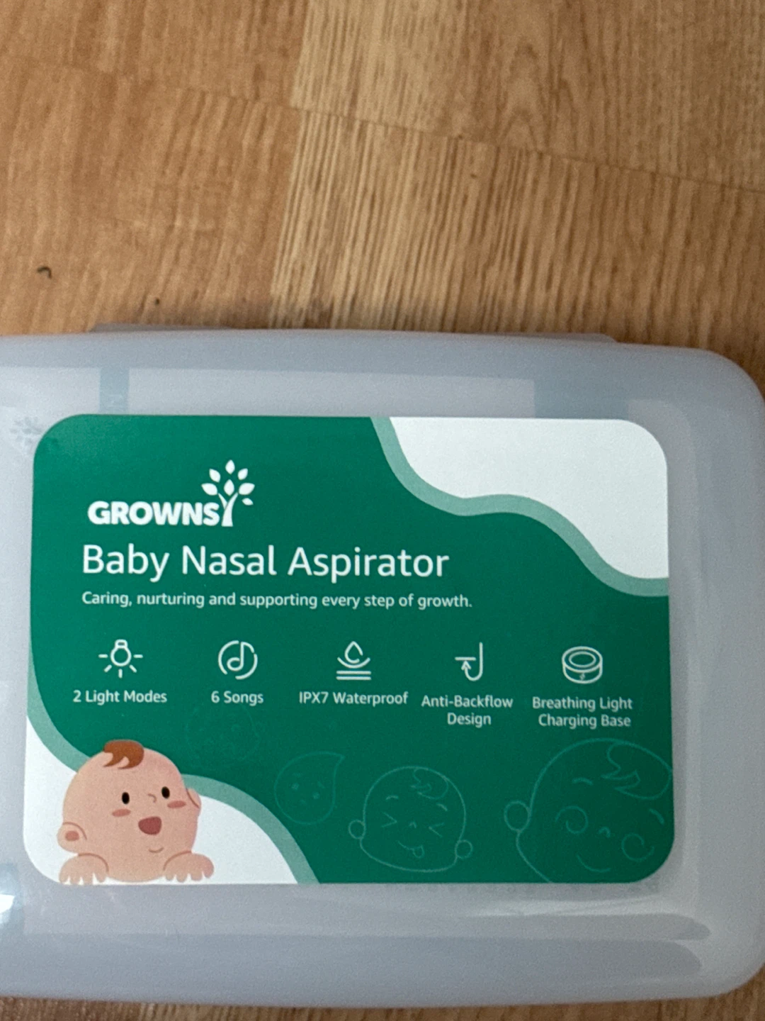 Growns Baby Nasal Aspirator with 2 Light Modes & 6 Songs