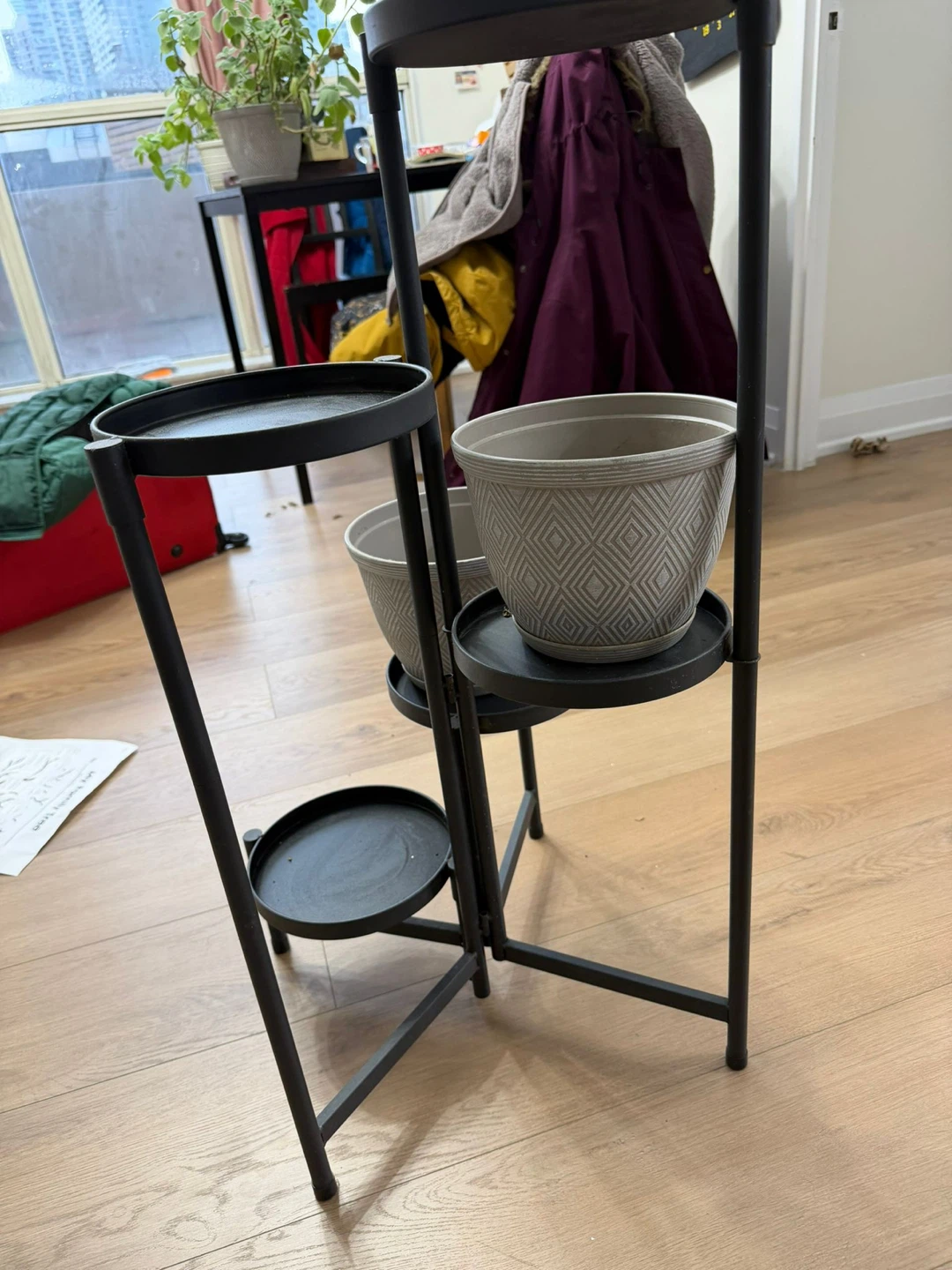 Black Metal Tiered Plant Stand - photo 4