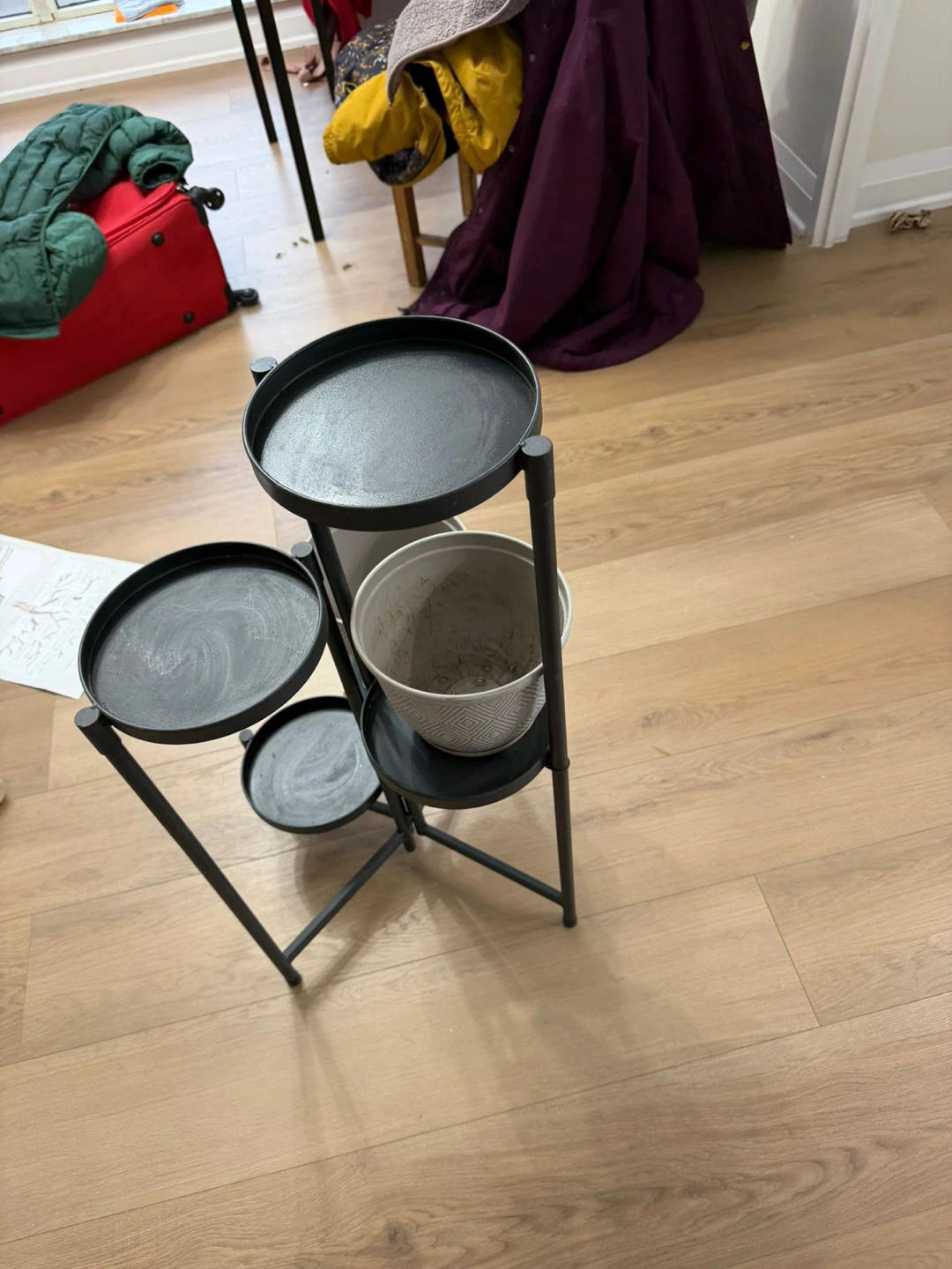 Black Metal Tiered Plant Stand - photo 2