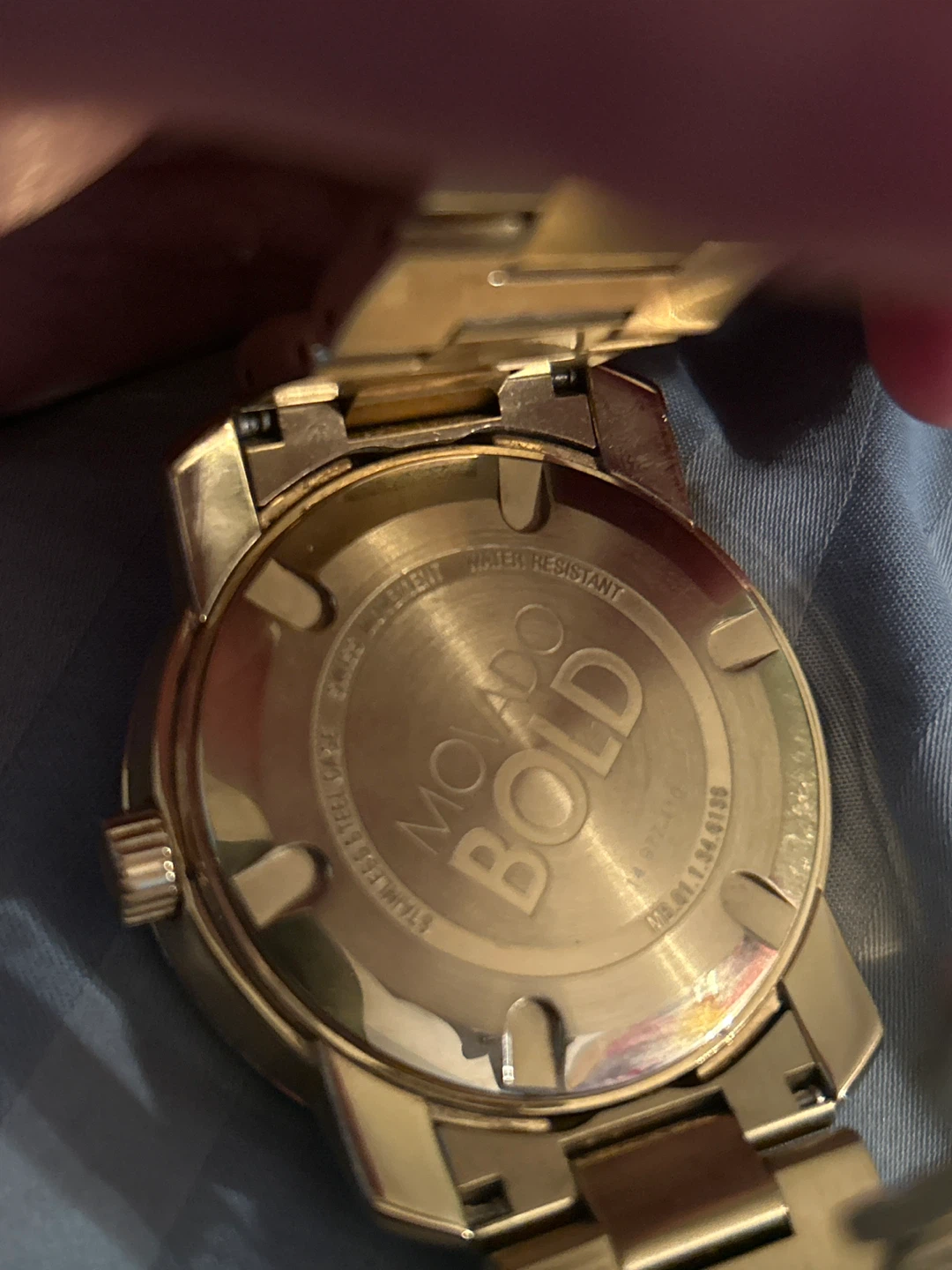 Movado Bold Gold-Tone Stainless Steel Watch - photo 2