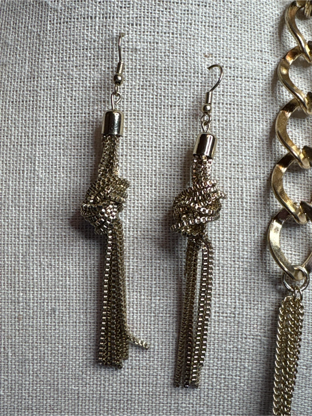 Eternity Quartz Watch with Gold Tone Necklace and Earrings Set - photo 3