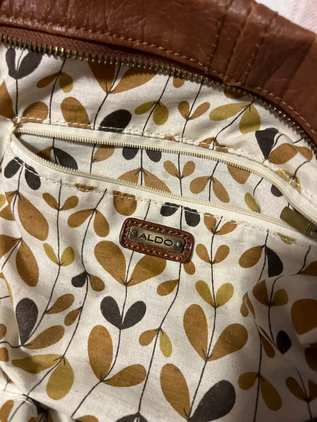 ALDO Brown Leather Tote Handbag - photo 4