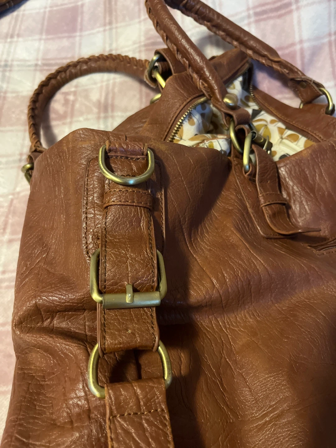 ALDO Brown Leather Tote Handbag - photo 3