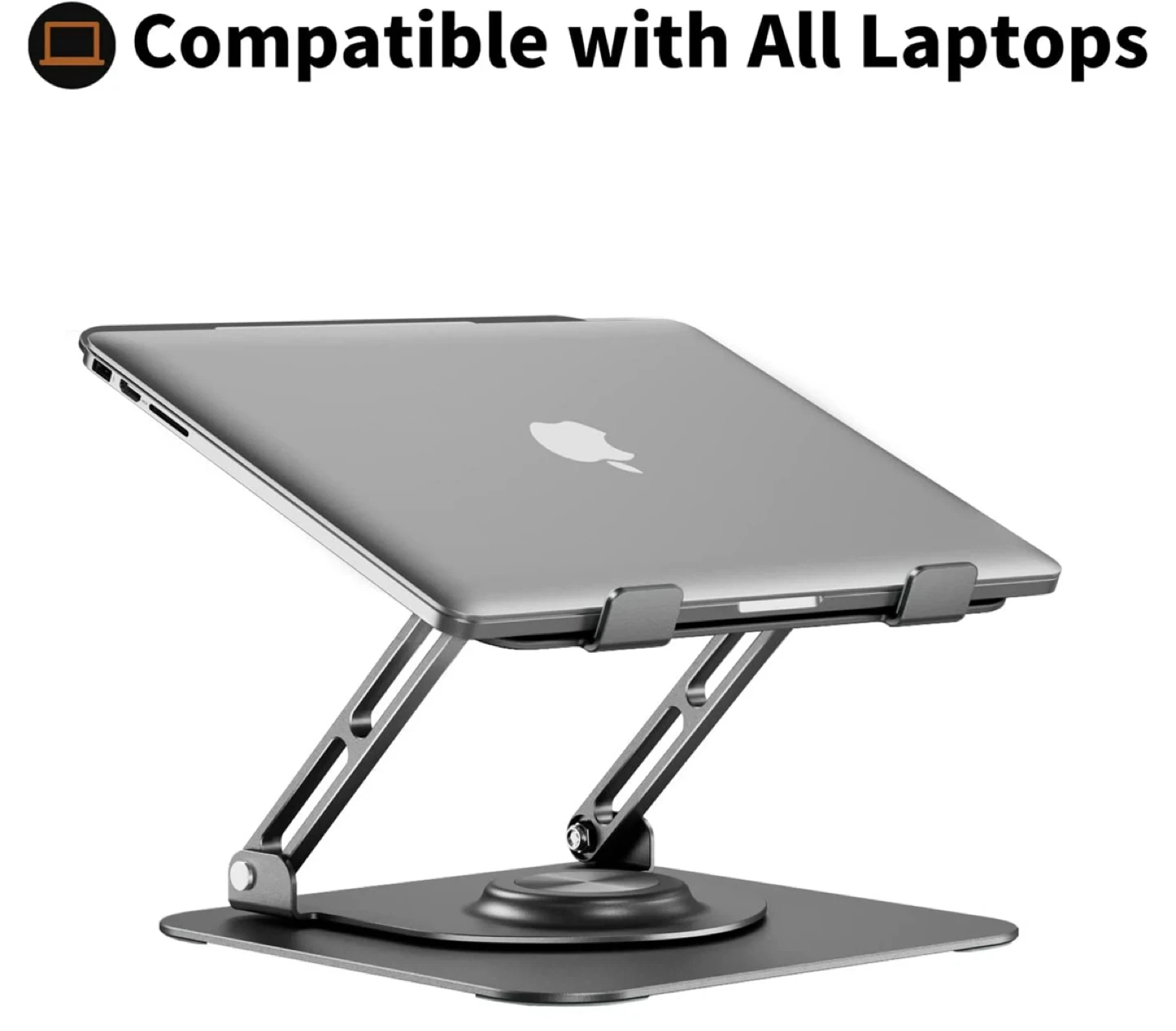 Adjustable Aluminum Laptop Stand with 360 Rotation - photo 2