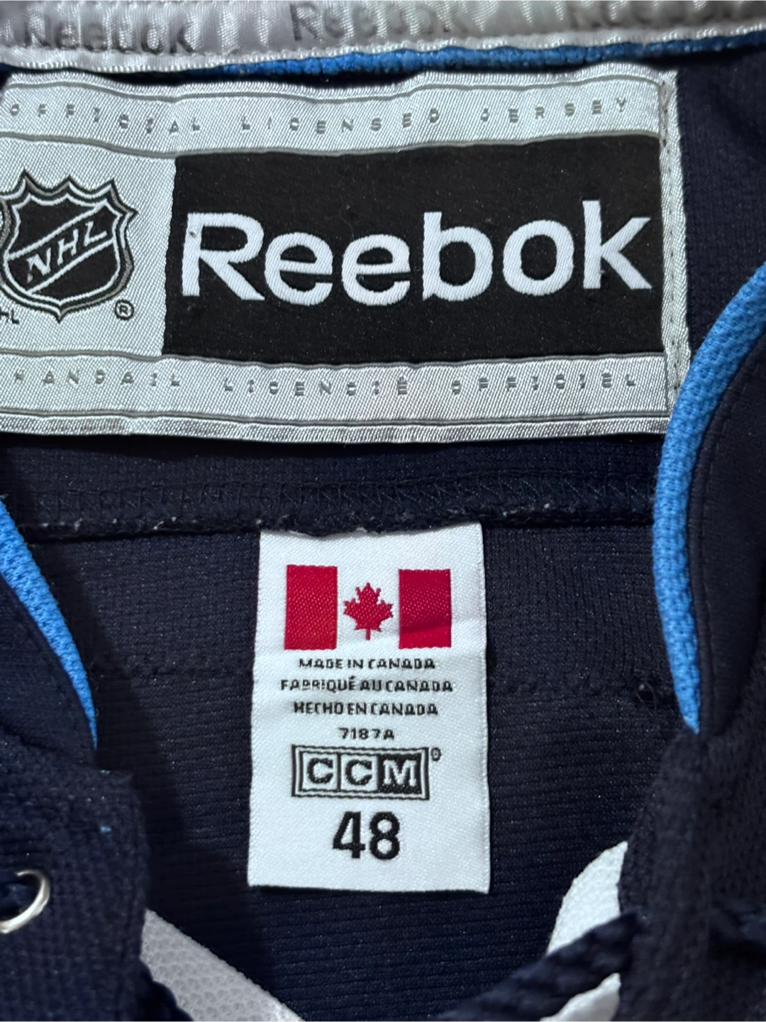 🥕Vintage Reebok Winnipeg Jets Byfuglien #33 Hockey Jersey - photo 3