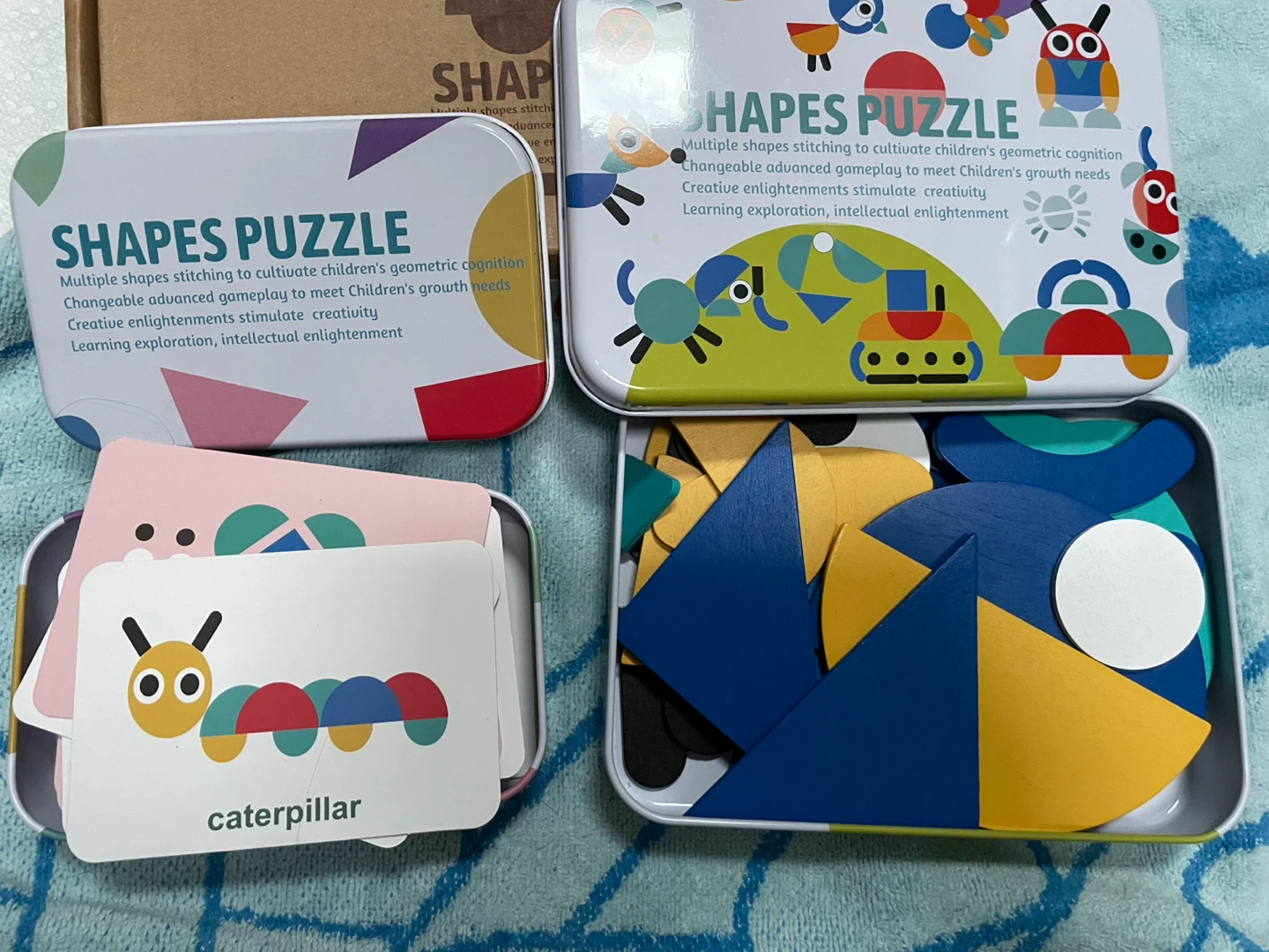 Shapes Puzzle Tin Set