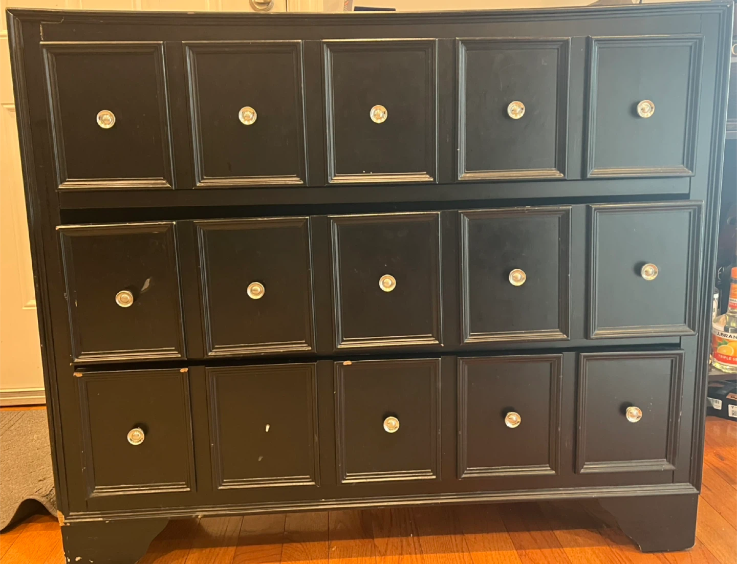 Dark Brown 3 -Drawer Dresser Chest