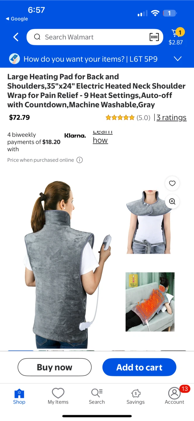 Large Heating Pad for Back and Shoulders - photo 2