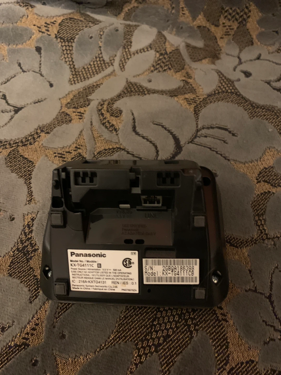 🥕 Panasonic KX-T411C Cordless Phone( missing charging cord) - photo 2
