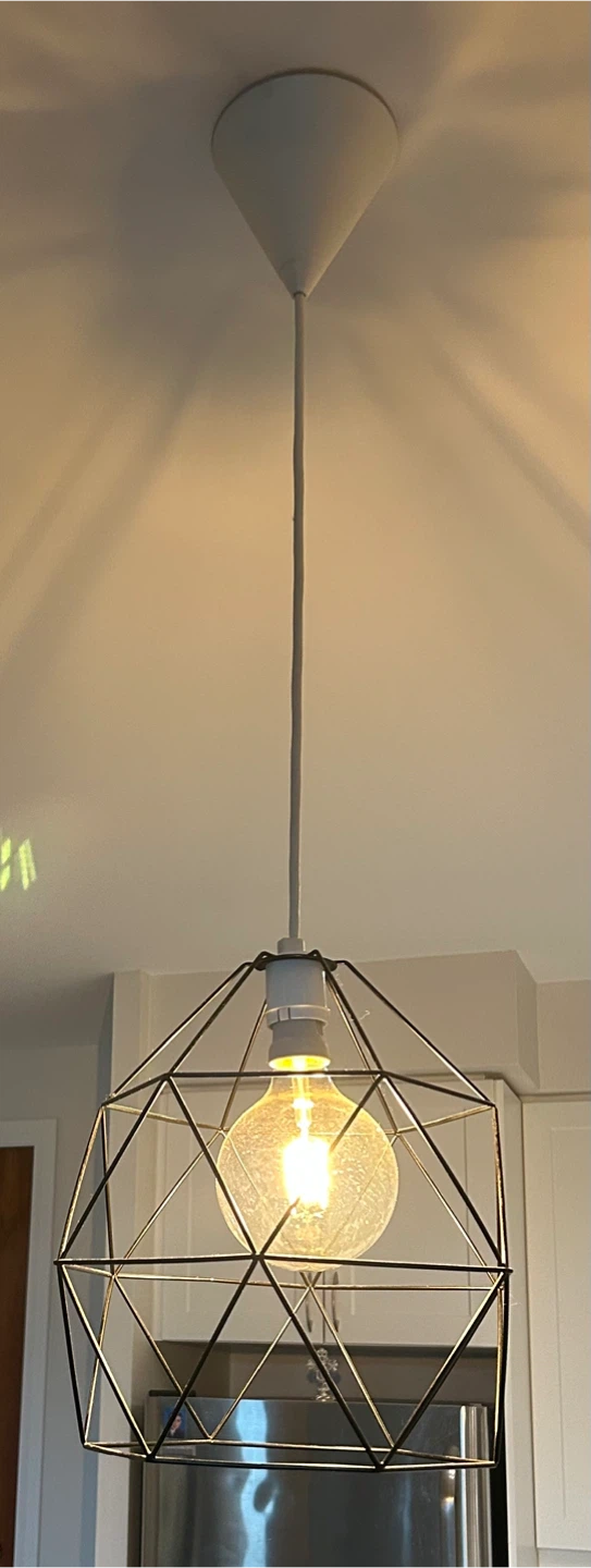 Geometric Cage Pendant Light Fixture