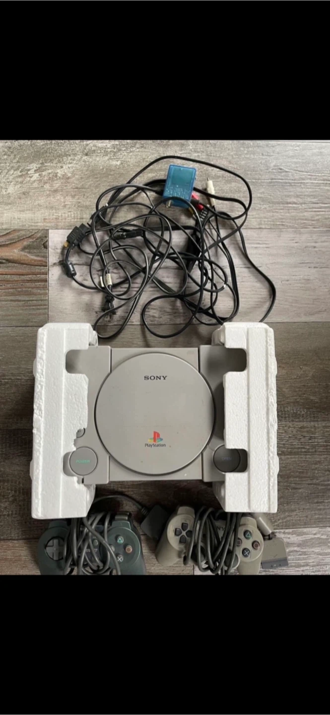 Sony PlayStation 1 Console with Controllers