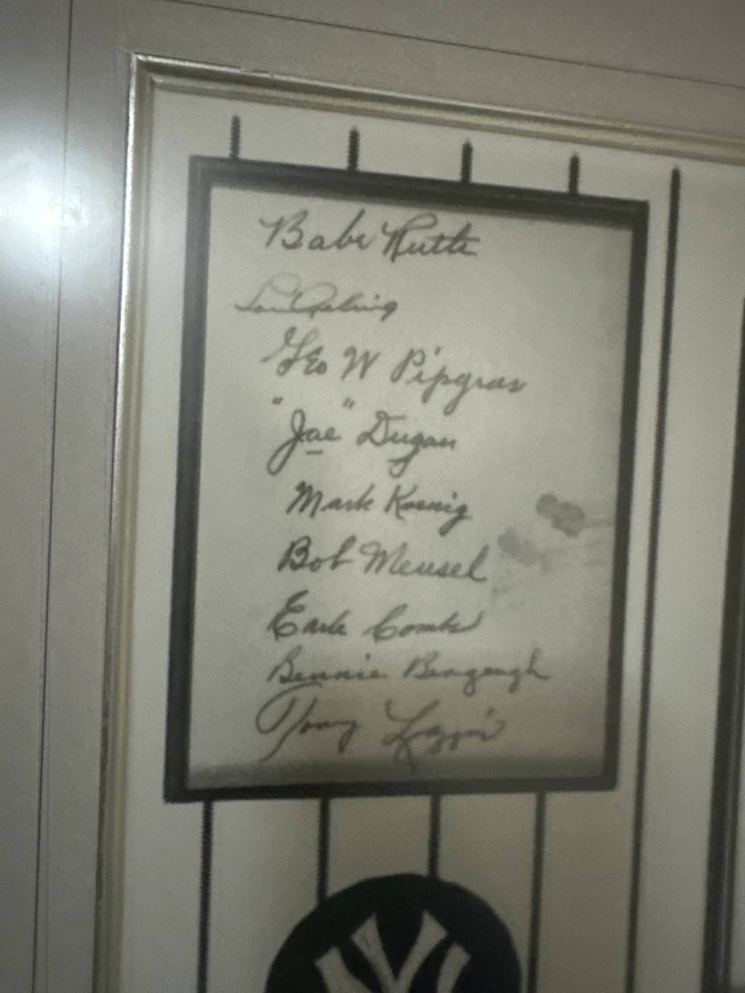 1927 World Series Framed Display - photo 2