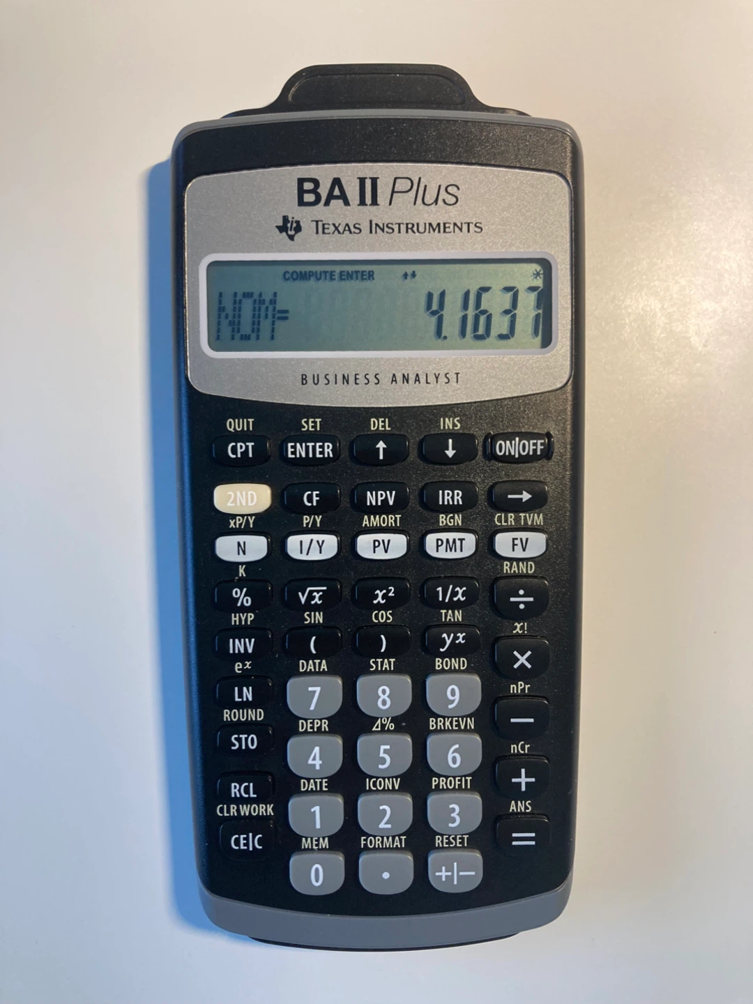 Texas Instruments TI BA II Plus Financial Calculator - photo 2