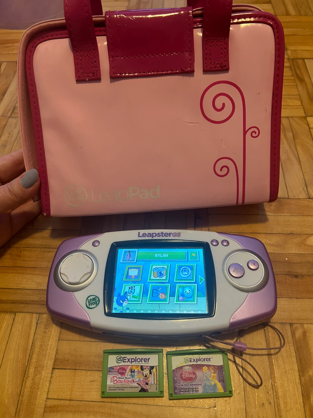 LeapFrog Leapster GS Learning Toy with 2 Games and Carry Bag