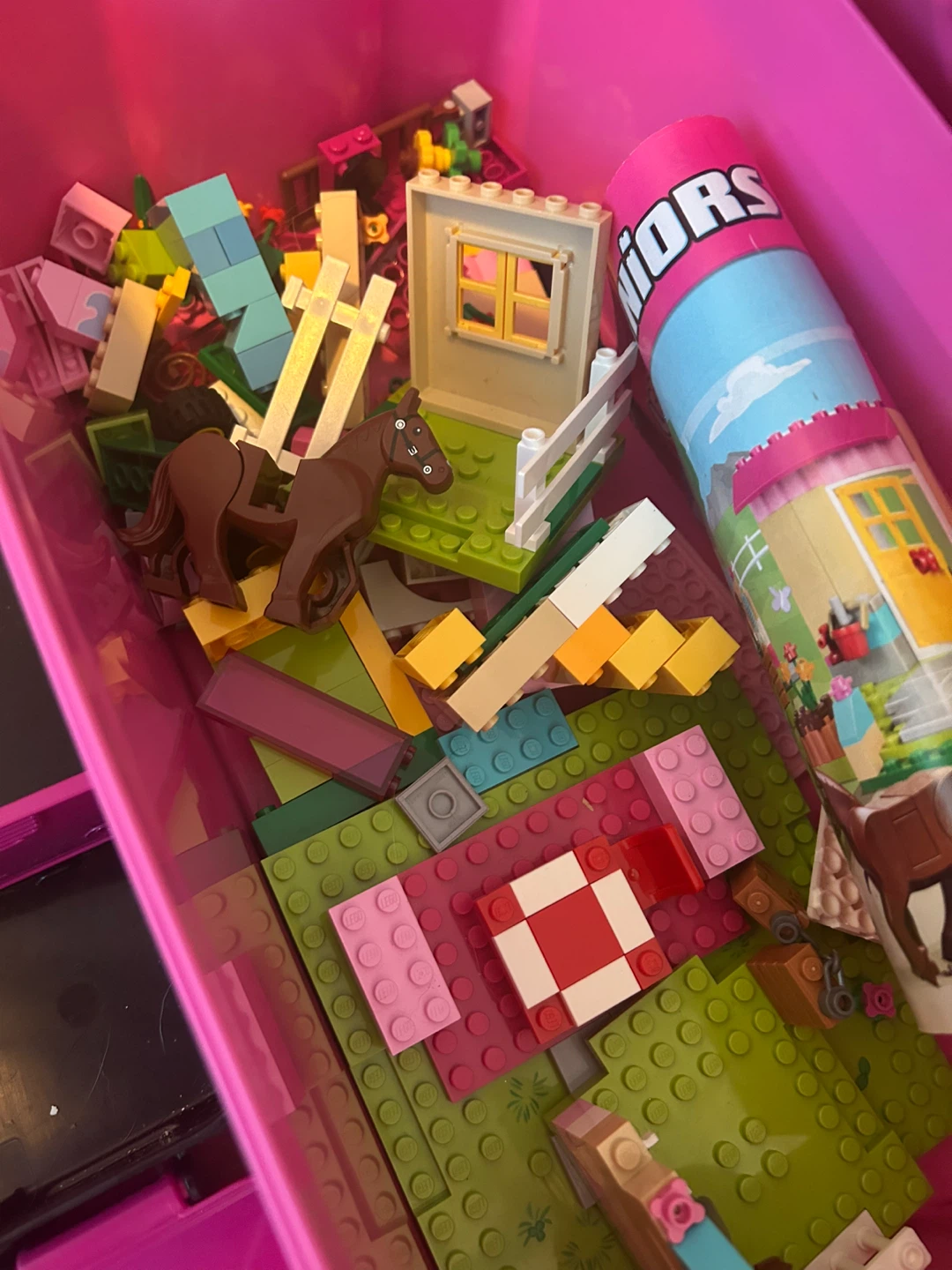 LEGO Storage Bin, divider case, and LEGO friends ranch set - photo 3