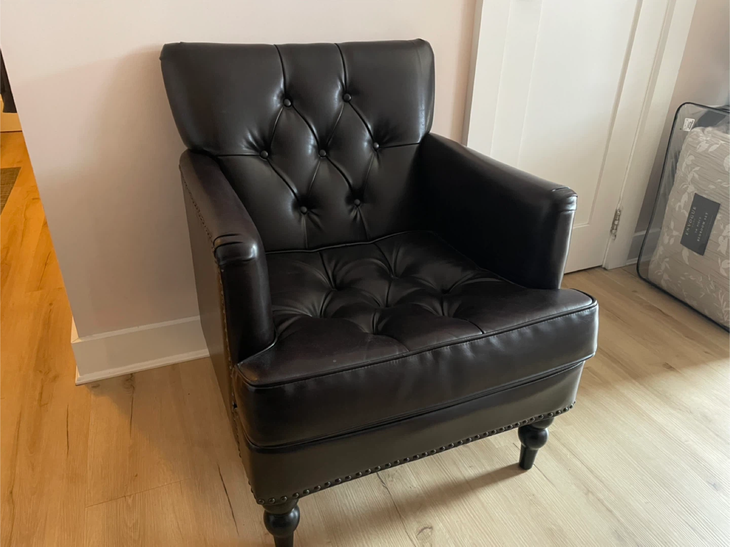Free Leather Armchair, Lamps, Nightstands & Coffee Table