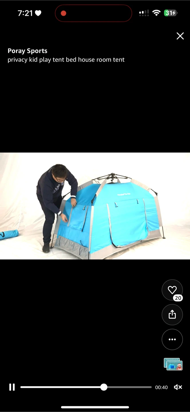 Privacy Kid Play Tent -blue - photo 4