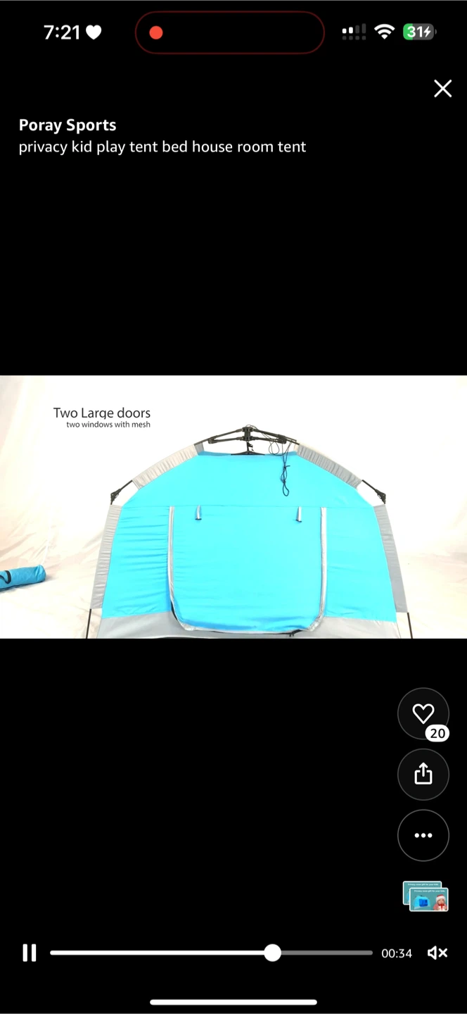Privacy Kid Play Tent -blue - photo 3